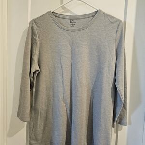 Kim Rogers Gray Long Sleeve Top